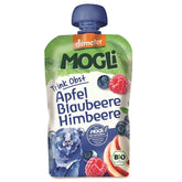 Moothie - Apfelpüree mit Banane, Heidelbeere und Himbeere 100% Frucht ohne Zuckerzusatz BIO 100 g - MOGLI
